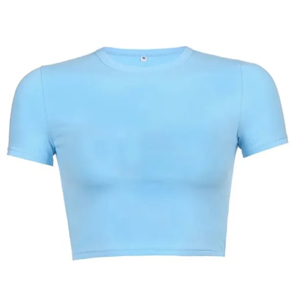 Blue Luxury Crop Top, Grab Now