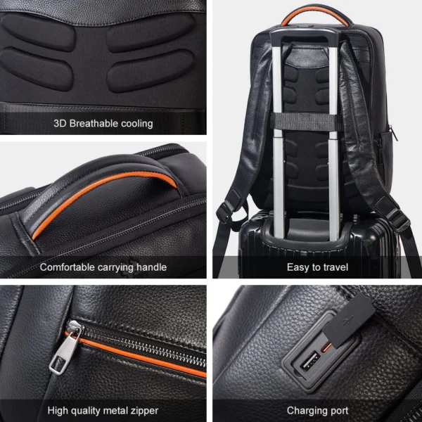 Feature less Luxury Black Leather Bag Now!