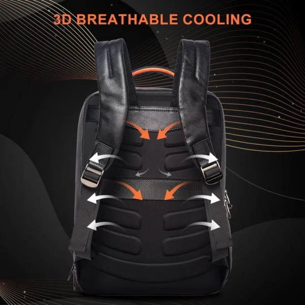 Breatheable Luxury Black Leather Bag Grab Now!